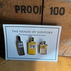 3 house of Suntory Japanese whiskey Enamel Lapel hat Pins